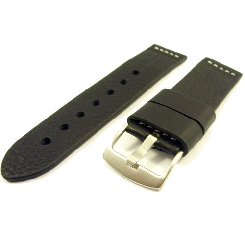 ZeitPunkt-Lederband XL eXtraLang (24cm) robustes Kalbsleder schwarz 20 mm ZeitPunkt-Lederband XL eXtraLang (24cm) robustes Kalbsleder schwarz 20 mm