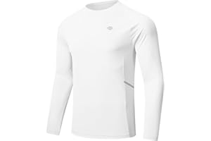 MoFiz Rashguard Anti-UV Homme Manches Longues T Shirt Séchage Rapide Surf UPF 50+ pour Natation Surf Plongée