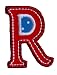 R Red Blue ABC letter 9cm big for names crafts jeans clothing fabric to iron on jacket neckerchief ceiling flag pants plate backpack trousers cushion scarf bunting bag hat door hat skirt dresses cap to personalise gifts for city girl personalized decoration personal application mend wall applique personalise arts sewing decorating wall personalise idea idea iron on patches creative craft sew on birth decorating toddler motifs sewing gift room children idea clothes kids birthday hobby fab