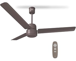 REO By Havells UNNOVATE BLDC 1200MM 5 Star Rated Ceiling Fan| Air Flow: 220 CMM| Speed: 350 RPM|Watt: 33W| Reverse Rotation Mode| Timer Setting| 2 Year Door Step Warranty By Manufacturer (Stone Grey)
