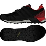adidas wasserdichte stiefel Wasserfeste Gore-Tex Membran adidas Herren Terrex Agravic GTX Trail Traillaufschuhe, schwarz/rot, 46 EU
