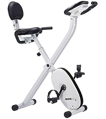 SportPlus - Vélo d'Appartement - Pliable et ultra compact - Plusieurs Modèles disponibles - de 8 à 24 Niveaux de Résistance - Capteurs de Pouls intégrés - Selles ultra confortable - Sécurité testée