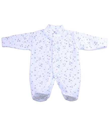 BabyPrem Premature Baby Sleepsuit Velour Clothes Stars Unisex GREY PREM 2