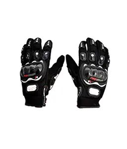 Probiker PROBK03 Full Racing Motorcycle Gloves (Black, Medium)