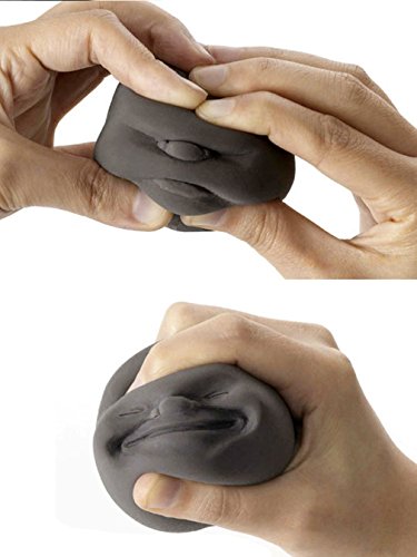 Hengsong Humorous Face Top Anti-stress Helper Stress Pressure Reliver Vent Ball(colour send random)