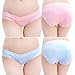 Etosell Sexy Pregnant woman Seamless Cotton Briefs Panties Knickers Maternity Underwear (UK12/Asian XL, Nude)