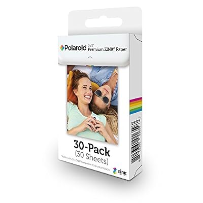 Polaroid papier photo pour polaroid snap, zip, socialmatic, z2300 et prynt case - 30 feuilles 2x3
