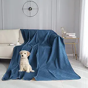 fuguitex Waterproof Dog Blanket Bed Cover Dog Crystal Velvet Moroccan Fuzzy Cozy Plush Pet Blanket Throw Blanket for Couch Sofa