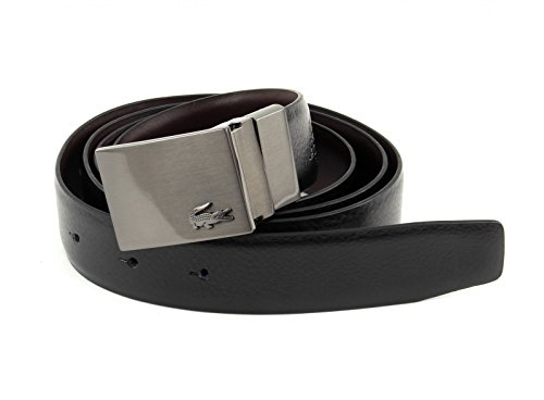 Preisvergleich Produktbild LACOSTE Reversible Curved Belt W85 Black