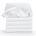 Blankets Pack of 5 | 80 x 80 cm White/Premium Quality – Super Soft, Reinforced Edges, tested for harmful substances/Öko-Tex Standard 100/Washable at 95 °C | Burp Cloths, Flannel, Blanket for Babies