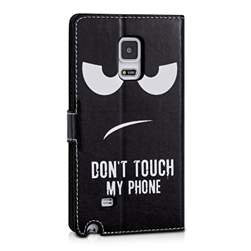 kwmobile Funda para Samsung Galaxy Note Edge - Carcasa de  Cuero sint  tico  con dise  o Don t Touch my Phone - Case con  Tarjetero 