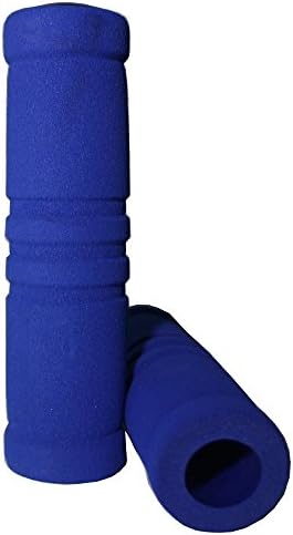 2Pcs Bicycle Handlebar Grips Nonslip Soft Foam Mountain Bike Handle Bar Grips Cover (Blue)
