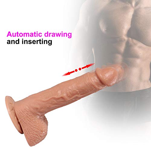 Gaoyantong Pollas realistas de 8.66 Pulgadas, masajeador Femenino Relajante Femenino Vibrante inalámbrico