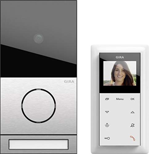 Preisvergleich Produktbild Gira 2416000 Einfamilienhaus-Paket Video, System 106, Edelstahl