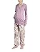 Anita Maternity Women's Long - regular Pyjama - Multicoloured - Mehrfarbig (sweet lilac 562) - 10 (Brand size: S)