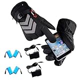 ★ Gesund und sicher: Winter warme elektrische Handschuhe fördern die Durchblutung, lindern Finger durch Kälte der Steifigkeit verursacht, halten Sie die Hände warm und gemütlich!