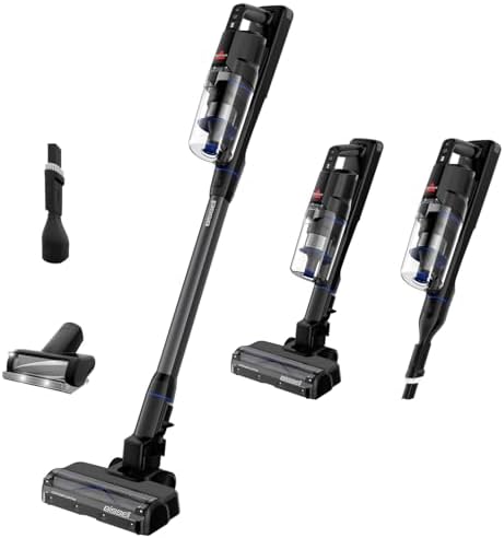 Bissell PowerClean FurGuard, Aspirapolvere Senza Fili, Motore da 280W, Spazzola a rullo Autopulente, Faretti FurFinder, Scopa Elettrica, Autoportante, Filtro HEPA, 2500 mAh Batteria Rimovibile, 4091N
