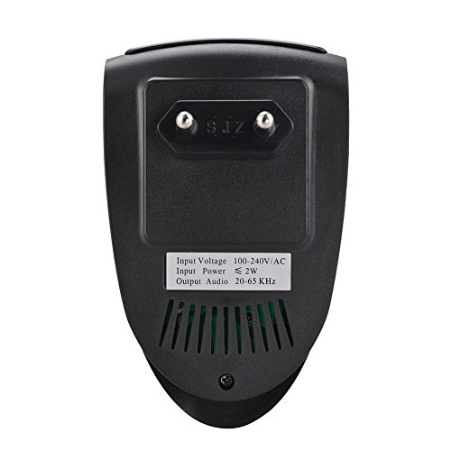 1 Packung, WM Elektronische Ultraschall Pest Repeller, natürliche Indoor Schädlingsbekämpfer LI-3110, für Ihr Haus, repuls Mäuse, Ratten, Schädlinge, Nagetiere, Spinnen, Insekten + More (Schwarz) - 5