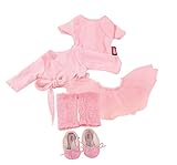 Gtz 3401076 Kombination Primaballerina - Balletspa Puppenbekleidung Gr. XL - 7-teiliges Bekleidungs- und Zubehrset fr Stehpuppen 45 - 50 cm - 