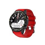 ERLIANG Smart Armband GPS-Positionierung Sportuhr zur Überwachung der Herzfrequenz-Höhe,Red