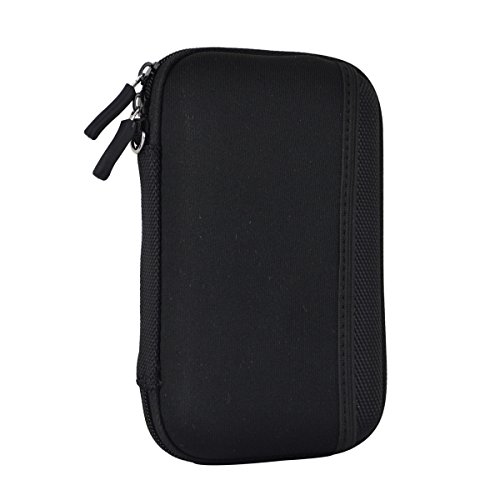 Estarer Festplattentasche Schutztasche Hülle für externe Festplatten Tasche für USB-Sticks und Speicherkarten -Blau - 4