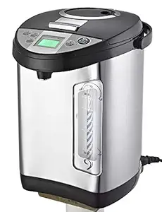 Upscale Instant LCD Water Thermo Pot with 5 Stage Temperature Settings, 3 different dispenser method and Safety Lock to Prevent Spillage, Stainless Steel and Night Light (3.5L)