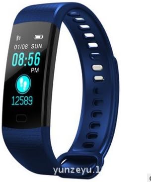 KLXEB Step Waterproof Bracelet Sports Watch News Bluetooth Sports Bracelet Color Smart Bracelet Heart Rate Blood Pressure Meter,Blue