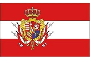 U24 - Adesivo per auto con bandiera del Granducato Toscana, 8 x 5 cm