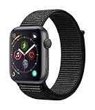 AppleWatch Series4 (GPS) 44mm Aluminiumgehuse, SpaceGrau, mit SportLoop, Schwarz - 