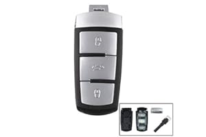 KUYUANSU 3-Tasten Smart Remote Schlüssel des Autos Abdeckung für den Fall Fob für VW Passat B6 3C B7 Magotan CC Autoschlüsselhülle Gehäuse für 3C0 959 752 BA 752 AD