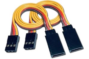 VUNIVERSUM 2X Stück Premium 40cm Servo Verlängerung Kabel Servokabel JR Graupner Stecker auf Buchse Male to Female 26AWG Modellbau