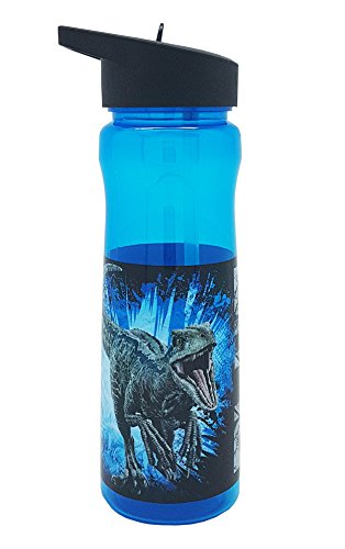 Universal Jurassic World 2 600 ml Bottiglia in PP, Multicolore, 6.6 x 6.6 x 23 cm