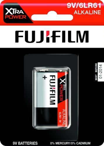 FujifilmXtra Power Alkaline 9 volt - 1 battery per pack