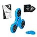 Produktbild TRISPIN Fidget Hand-Spinner mit deutschem Trickbuch - Lerne Fidget Spinner Tricks kinderleicht - leuchtet im dunkeln und unter UV Licht (blau)