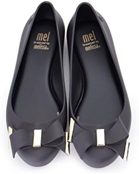 Melissa Footwear Bow Front Jelly Pumps UK 1 BLACK