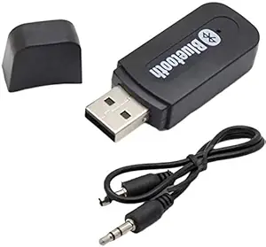 KMJSA C27 USB Car Bluetooth for Hyundai New Elite i20 / I 20 Car Bluetooth Music Receiver Adapter with Built-in Mic and 3.5mm Audio Stereo Wireless HiFi Transmitter Mp3 Speaker Hands Free Car Kit