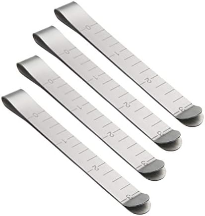 SUPVOX 20 Pcs Hemming clips for sewing Metal Sewing Clips Measurement Ruler Quilting Supplies for Wonder Clips 3 Inches