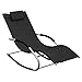 Produktbild Miganeo Gartenliege Siena H 82, L 152, B 63 cm schwarz