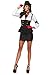 Produktbild Leg Avenue 85440 - Machine Gun Maffia Molly Damen kostüm, Größe M (Schwarz-Weiß)