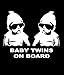 Produktbild SUPERSTICKI® Baby Twins on Board Baby Carlos Funny Aufkleber Decal Hintergrund/Maße in inch Vinyl Sticker|Cars Trucks Vans Walls Laptop| White |7 x 5.5 in|CCI1181
