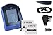 Price comparison product image 2 Batteries + Charger (USB/Main/Car) NP-60 for Casio Exilim EX-FS10 S10 S12 Z9 Z19 Z22 Z25......