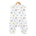 Produktbild AZUO Baby Sommer Schlafsack Kleine Kinder Ärmellos Schlafanzug Kind Strampler mit Füßen für Jungen und Mädchen für Neugeborene 3-48 Monate,C,90CM