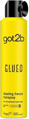 Peinados para el día a día: Fáciles, casuales y rápidos Got2B Glued Blasting Freeze, Laca Fijación Extrema, Amarillo. 300 mililitros