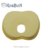 kosbon 22,9 cm Memory Schaum soft Baby Head Positionierer Kissen, verhindert flachen Kopf (gelb Apple Form) - 3