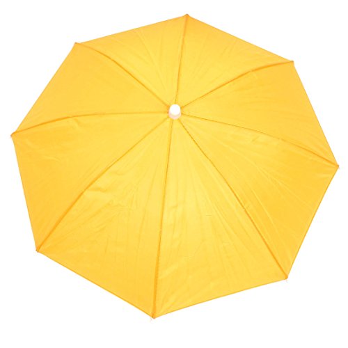 Sourcingmap a14070700ux0010 extérieur de pêche Enfant Polyester Canopy Chapeau Parapluie - Jaune