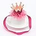 Merroyal Princess Baby Girls Crown Tiara Headband Hairband Hair Accessories (Rose)
