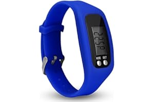 Syfinee Montre podomètre avec écran LCD - Podomètre simple - Fonctionnement facile - Pour la marche et le fitness - Bracelet numérique - Compteur de pas