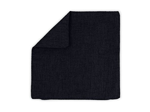 Kissenhüllen in Struktur-Optik – erhältlich in 23 modernen Farben und 3 verschiedenen Größen, 1 Kissenhülle 60 x 60 cm, schwarz - 7