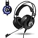 Produktbild Gaming Headset, ROXTAK Gaming Kopfhörer mit Mikrofon|Virtual 7.1 Surround-Sound Stirnband|LED-Beleuchtung|3,5mm Klinke für PS4 Pro/PS4 Xbox One PC Laptop Tablet Mac Handy