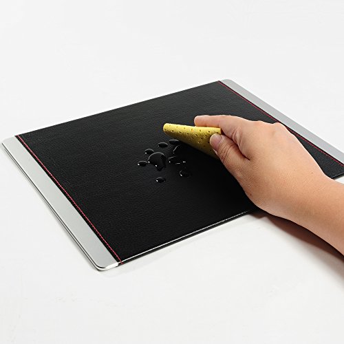 Maus Pad, megadream Durable Office Zubehör superdünn Hochgenaue, Performance Soft Touch Computer MOUSEPAD Mauspad – Design aus Elegant genarbtem Echtleder Leder mit Rutschfeste Unterseite für Geschenk Unterstützung verkabelt oder kabellos Bluetooth-Maus und präzise Kontrolle für MacBook Computer Laptops - 5